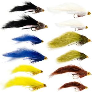 12 Conehead Bunny & Zuddler Streamer Fly Assortment