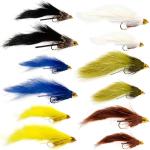 12 Conehead Bunny & Zuddler Streamer Fly Assortment