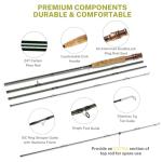 9ft Fly Rod and Reel Combo with Travel Case