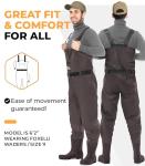 Foxelli Chest Waders - Camo Fishing Waders with Boots