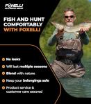 Foxelli Chest Waders - Camo Fishing Waders with Boots