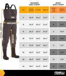 Foxelli Chest Waders - Camo Fishing Waders with Boots