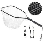 GOODCAT Fly Fishing Landing Net - Rubber Mesh Trout