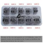 Premium Black Trout Fishing Hooks Set (Size Range: 5 to 14)