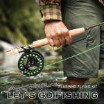 Lightweight 4-Piece Graphite Fly Fishing Combo with Carrier