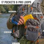 Kylebooker Army Green Mesh Fishing Vest for Men/Women