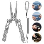 HOOK-EZE 5-in-1 Saltwater Fishing Pliers Multitool