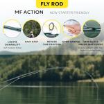 4 Piece Fly Fishing Rod Combo for Trout