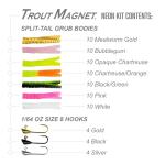 Neon Trout Fishing Kit, 82 Pieces, Catches All Fish