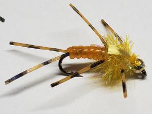 Golden Bead Head Stonefly Nymphs Size 8 (3-Pack)