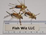 Golden Bead Head Stonefly Nymphs Size 8 (3-Pack)