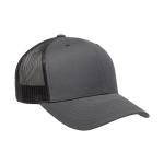 Trout Fishing Hook Trucker Snapback Cap (Charcoal-bhsky)