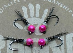4 Pack of Size #16 Jigged Frenchie Nymphs