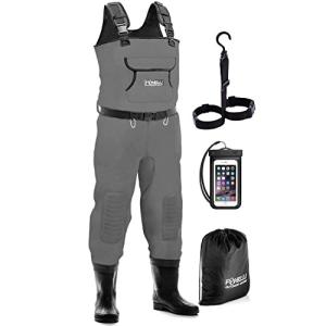 Foxelli Men's 4mm Neoprene Fishing Chest Waders