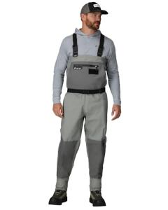 FROGG TOGGS Men's Pro Stockingfoot Chest Wader - Gray