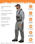 FROGG TOGGS Men's Pro Stockingfoot Chest Wader - Gray
