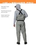FROGG TOGGS Men's Pro Stockingfoot Chest Wader - Gray