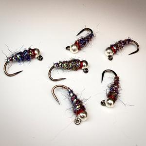 Walt's Worm Euro Nymph Trout Flies - 6 Pack