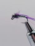 Purple Euro Trout Flies - Size 16 Nymphs (6 Pack)