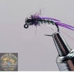 Purple Euro Trout Flies - Size 16 Nymphs (6 Pack)