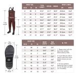 HISEA Insulated Neoprene Fishing Waders for Adults