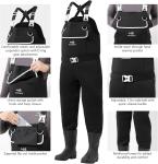 BASSDASH Men's Waterproof Neoprene Chest Waders
