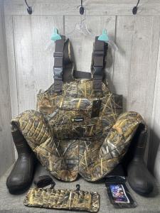 TideWe Insulated Camo Chest Waders Size 11