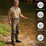 UNISPO Camo Breathable Stockingfoot Fishing Waders XL