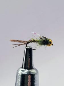 Olive Pheasant Tail Nymph Trout Flies Size 18