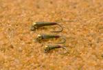 6 Tungsten Olive Hot Spot Jig Head Flies