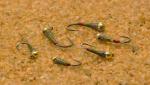 6 Tungsten Olive Hot Spot Jig Head Flies