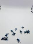 Blue Tungsten Bead Head Nymph Flies - Size 14