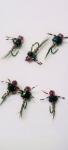 Red Bead Head Flashback Nymph Flies Size 18