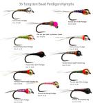 36 Tungsten Bead Perdigon Nymphs For Trout Fishing