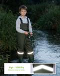 HISEA Kids Waterproof Chest Wader for Fishing