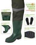 HISEA Kids Waterproof Chest Wader for Fishing