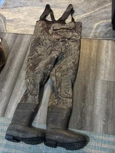 Cabela's Dry Plus Camo Shadowgrass Waders Size 10R