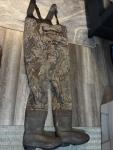 Cabela's Dry Plus Camo Shadowgrass Waders Size 10R