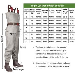 Breathable Waterproof Chest-High Fishing Waders