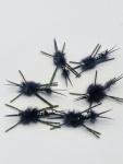 Pat's Black Stonefly Nymphs - Size 8, 6 Pack