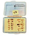 24 Unweighted Nymphs in Clear Storage Case