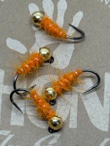 Walt's Sexy Worms Jig Heads #14 in Caddis Orange