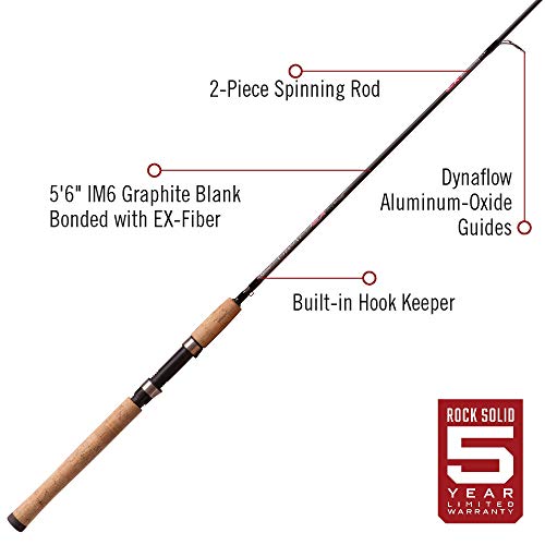 Quantum Graphex Spinning Rod, 5'6" 2-Piece Graphite