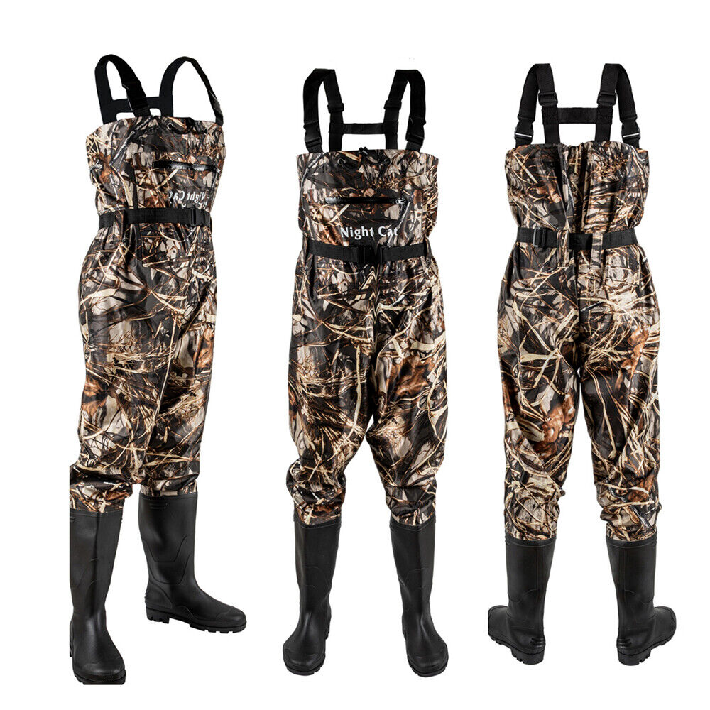 Men's Waterproof Chest Waders with Boots for Trout Fishing