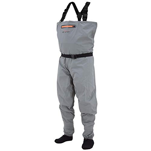 FROGG TOGGS Canyon II Stockingfoot Wader, Gray, Large