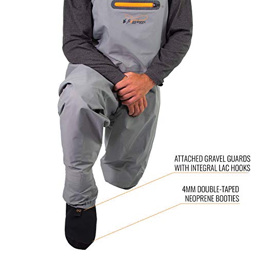 FROGG TOGGS Canyon II Stockingfoot Wader, Gray, Large