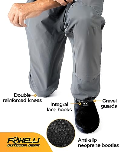 Foxelli Camo Stockingfoot Breathable Waders for Trout Fishing