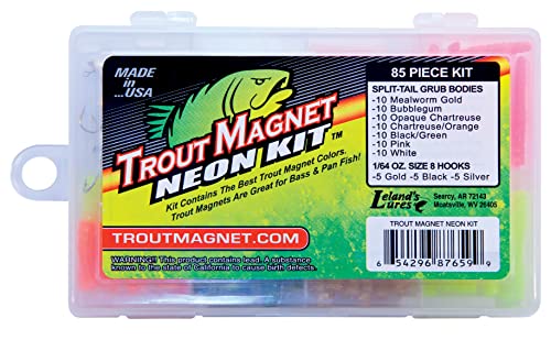 Neon Trout Fishing Kit, 82 Pieces, Catches All Fish