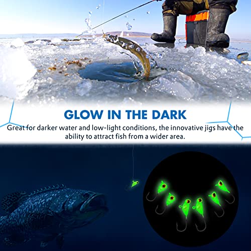 Trout Fishing Kit: PLUSINNO Ice Jigs + Tackle Box