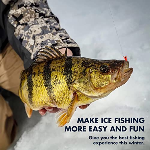 Trout Fishing Kit: PLUSINNO Ice Jigs + Tackle Box